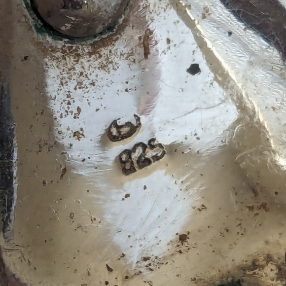 Signed Vintage 925 Sterling Silver Black Onyx Pear Shaped Clip On Earrings - Picture 11 of 12